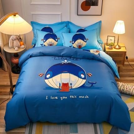 91家纺网 家纺一手货源 找家纺 （总）雲归梦 2021全棉大版四件套可爱卡通系列