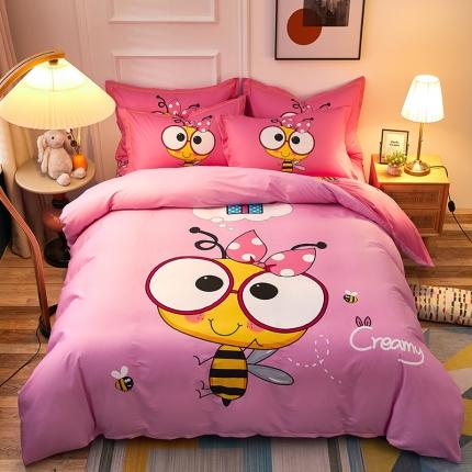 91家纺网 家纺一手货源 找家纺 （总）雲归梦 2021全棉大版四件套可爱卡通系列