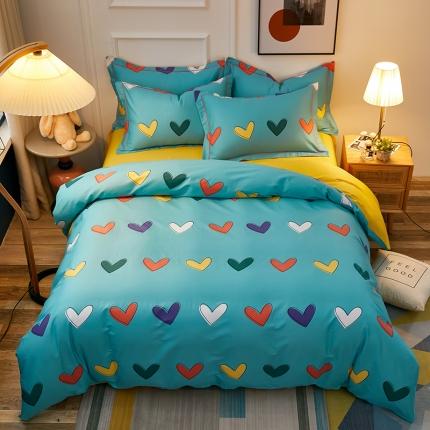 91家纺网 家纺一手货源 找家纺 （总）雲归梦 2021全棉大版四件套可爱卡通系列