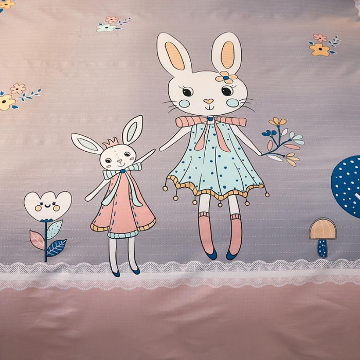 91家纺网 家纺一手货源 找家纺 雲归梦 2021全棉大版四件套可爱卡通系列 安妮日记