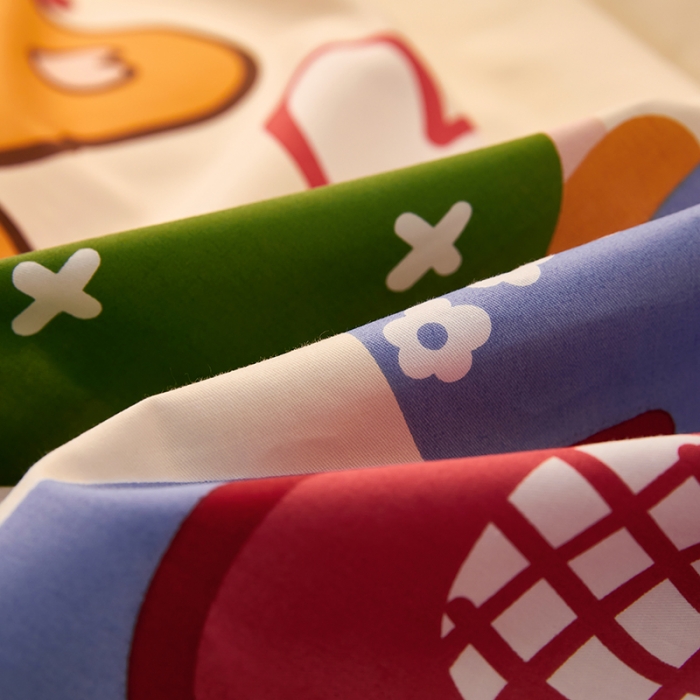 91家纺网 家纺一手货源 找家纺 雲归梦 2021全棉大版四件套可爱卡通系列 奥莉娃（粉）