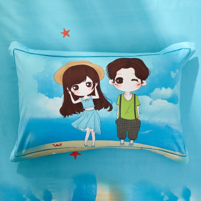 91家纺网 家纺一手货源 找家纺 雲归梦 2021全棉大版四件套可爱卡通系列 初见