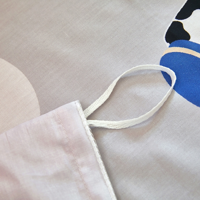 91家纺网 家纺一手货源 找家纺 雲归梦 2021全棉大版四件套可爱卡通系列 呆檬粉