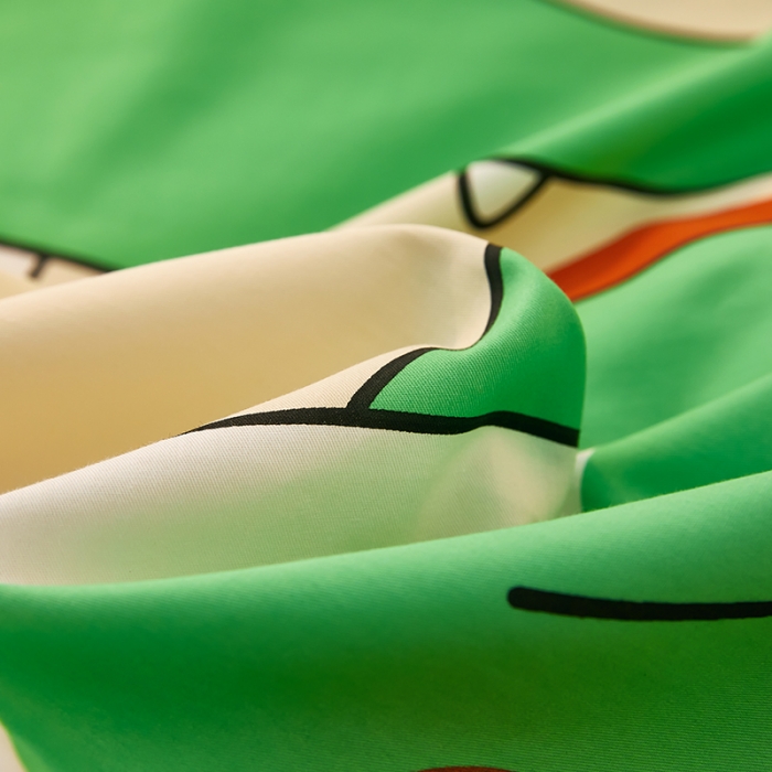 91家纺网 家纺一手货源 找家纺 雲归梦 2021全棉大版四件套可爱卡通系列 度假风