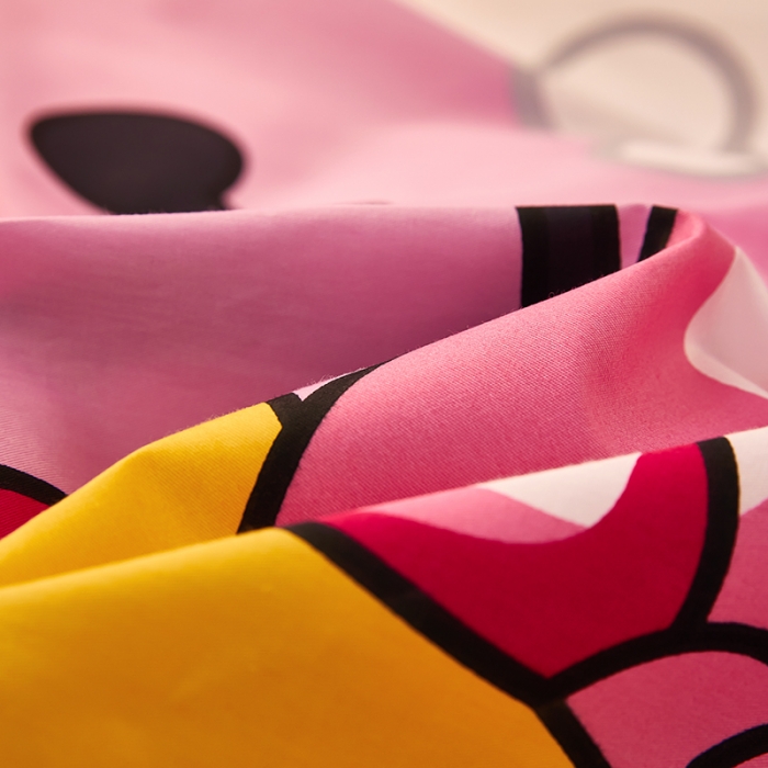 91家纺网 家纺一手货源 找家纺 雲归梦 2021全棉大版四件套可爱卡通系列 小蜜蜂