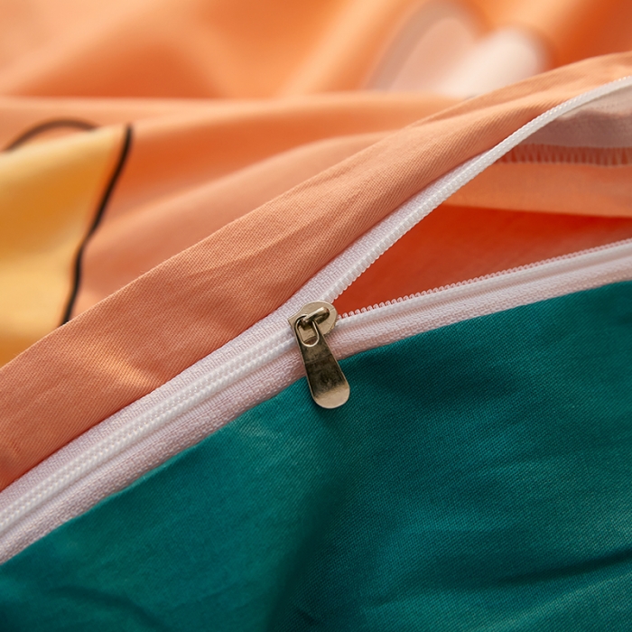 91家纺网 家纺一手货源 找家纺 雲归梦 2021全棉大版四件套可爱卡通系列 心心相印