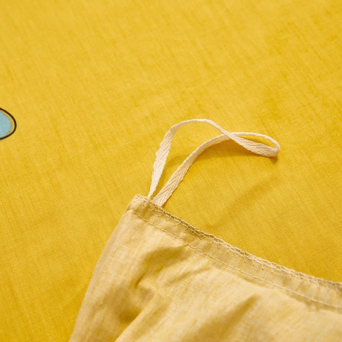 91家纺网 家纺一手货源 找家纺 雲归梦 2021全棉大版四件套可爱卡通系列 心心相印（兰）