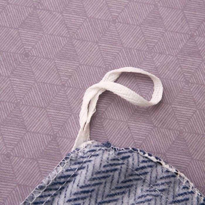 91家纺网 家纺一手货源 找家纺 雲归梦 2021全棉大版四件套休闲格条系列 奥德利