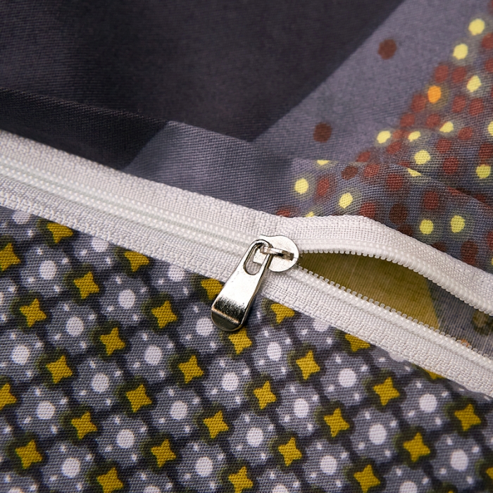 91家纺网 家纺一手货源 找家纺 雲归梦 2021全棉大版四件套休闲格条系列 北欧情怀