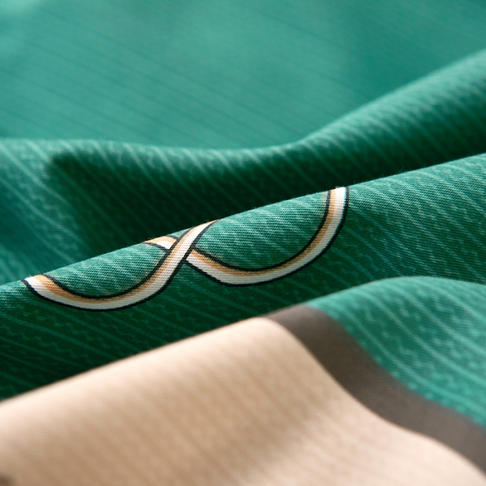 91家纺网 家纺一手货源 找家纺 雲归梦 2021全棉大版四件套休闲格条系列 戴维森