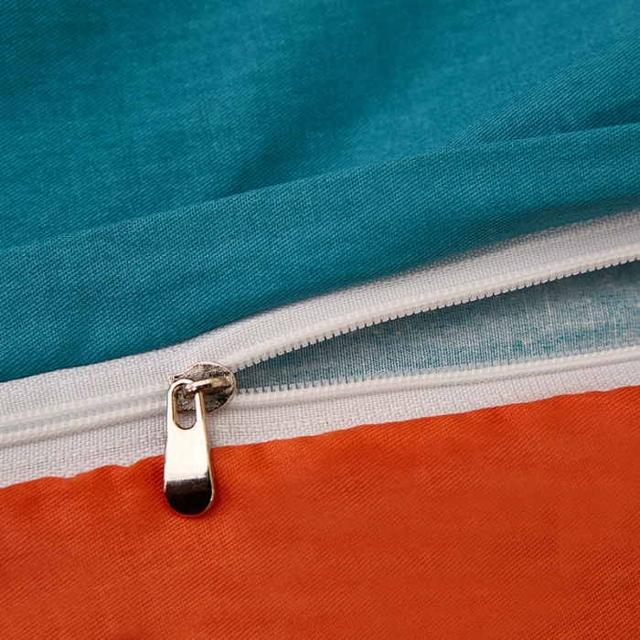 91家纺网 家纺一手货源 找家纺 雲归梦 2021全棉大版四件套休闲格条系列 皇家浪漫（兰）