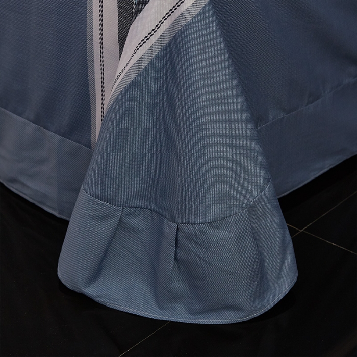 91家纺网 家纺一手货源 找家纺 雲归梦 2021全棉大版四件套休闲格条系列 简单生活