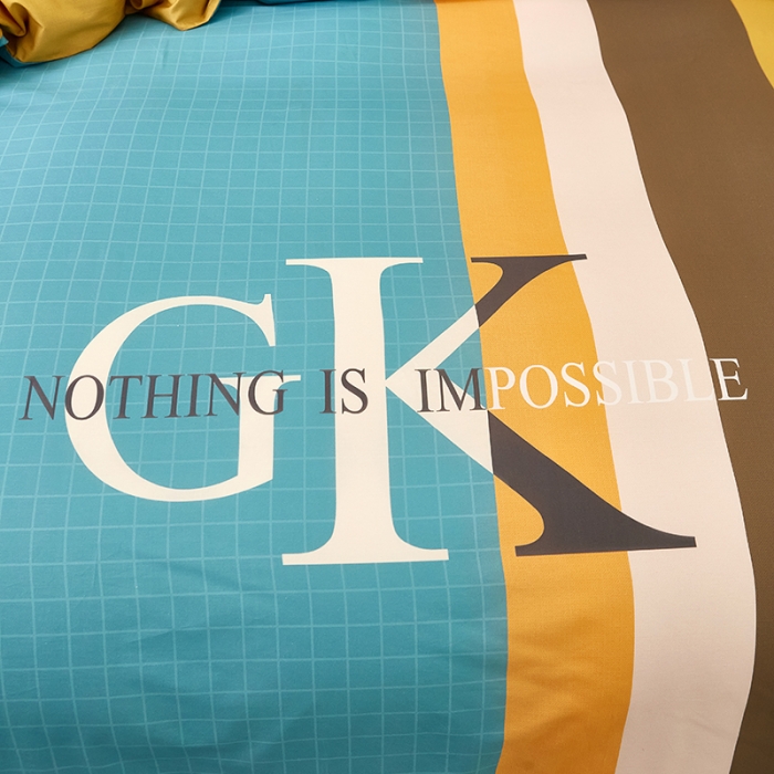 91家纺网 家纺一手货源 找家纺 雲归梦 2021全棉大版四件套休闲格条系列 捷克