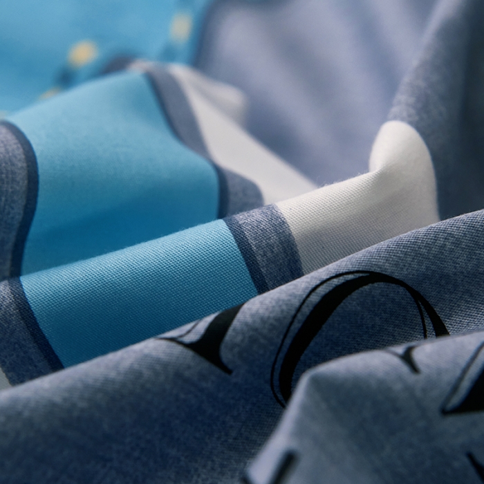 91家纺网 家纺一手货源 找家纺 雲归梦 2021全棉大版四件套休闲格条系列 卡洛斯