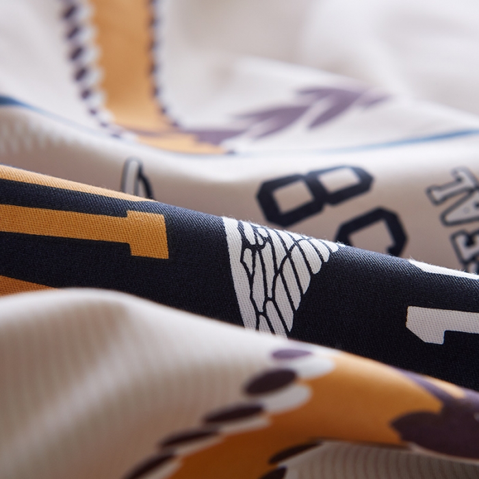 91家纺网 家纺一手货源 找家纺 雲归梦 2021全棉大版四件套休闲格条系列 酷玩