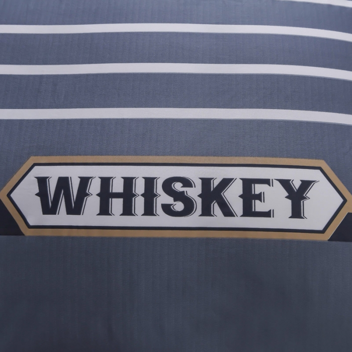 91家纺网 家纺一手货源 找家纺 雲归梦 2021全棉大版四件套休闲格条系列 美式情调