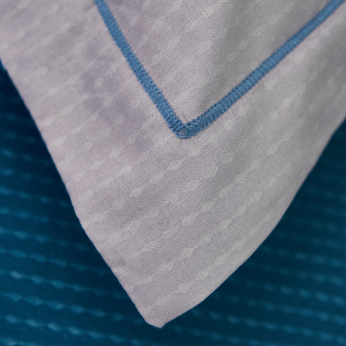 91家纺网 家纺一手货源 找家纺 雲归梦 2021全棉大版四件套休闲格条系列 跳动心弦