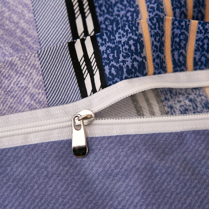 91家纺网 家纺一手货源 找家纺 雲归梦 2021全棉大版四件套休闲格条系列 托马斯