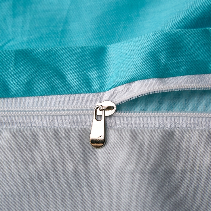 91家纺网 家纺一手货源 找家纺 雲归梦 2021全棉大版四件套休闲格条系列 衍生（蓝）