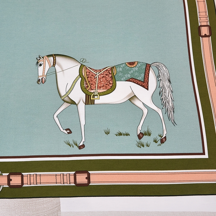 91家纺网 家纺一手货源 找家纺 雲归梦 2021全棉大版四件套休闲格条系列 一梦为马