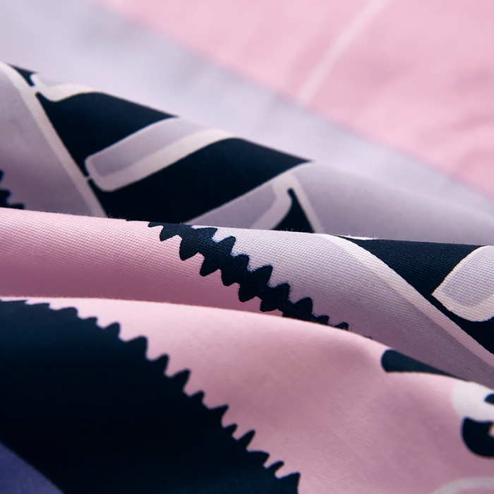 91家纺网 家纺一手货源 找家纺 雲归梦 2021全棉大版四件套休闲格条系列 悠闲时代