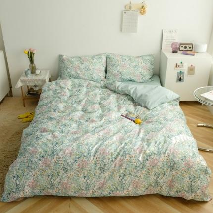 91家纺网 家纺一手货源 找家纺 （总）希文 21新款全棉13372印花四件套塞纳庄园系列