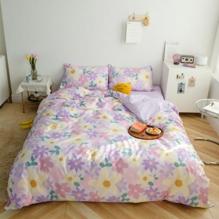 91家纺网 家纺一手货源 找家纺 （总）希文 21新款全棉13372印花四件套塞纳庄园系列