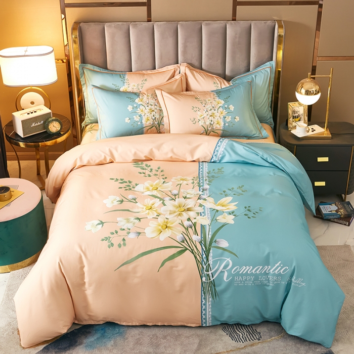 91家纺网 家纺一手货源 找家纺 （总2）雲归梦 2021全棉大版四件套中国风花卉