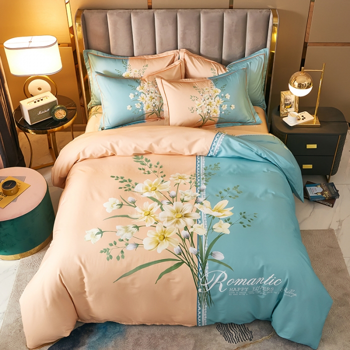 91家纺网 家纺一手货源 找家纺 （总2）雲归梦 2021全棉大版四件套中国风花卉