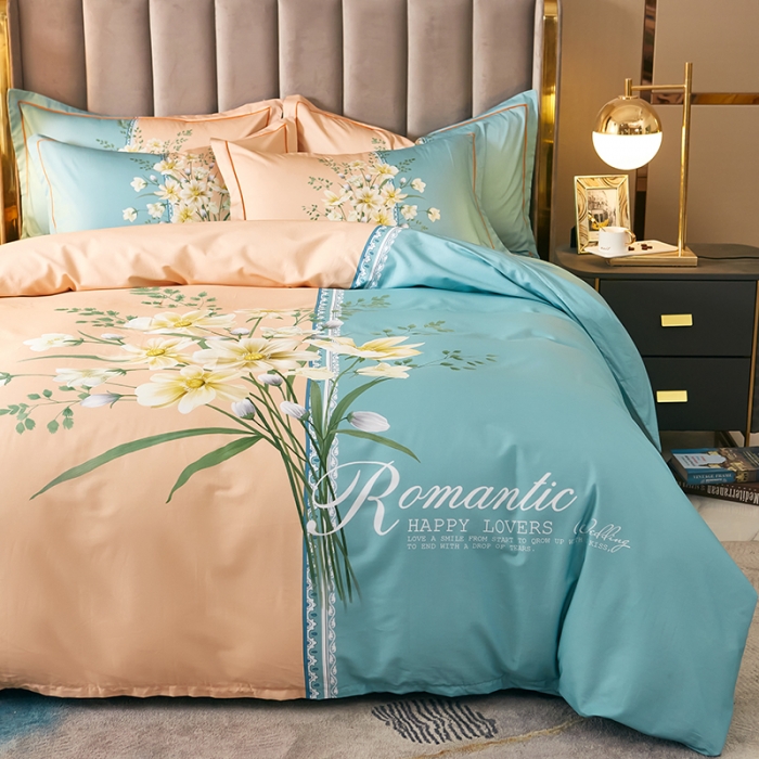 91家纺网 家纺一手货源 找家纺 （总2）雲归梦 2021全棉大版四件套中国风花卉