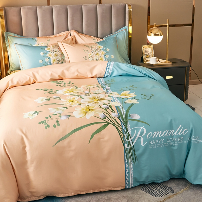 91家纺网 家纺一手货源 找家纺 （总2）雲归梦 2021全棉大版四件套中国风花卉