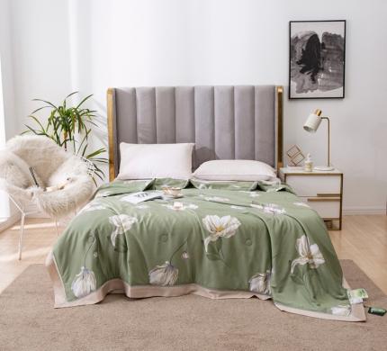 91家纺网 家纺一手货源 找家纺 （总）娇逸 2021新款40天丝莫代尔镂空款夏凉被