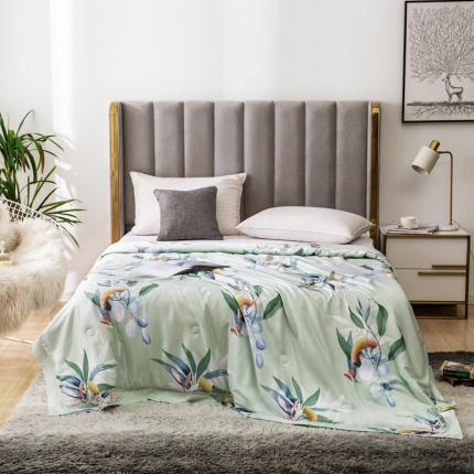 91家纺网 家纺一手货源 找家纺 （总）娇逸 2021新款40天丝莫代尔镂空款夏凉被