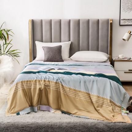 91家纺网 家纺一手货源 找家纺 （总）娇逸 2021新款40天丝莫代尔镂空款夏凉被