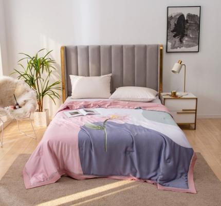 91家纺网 家纺一手货源 找家纺 （总）娇逸 2021新款40天丝莫代尔镂空款夏凉被