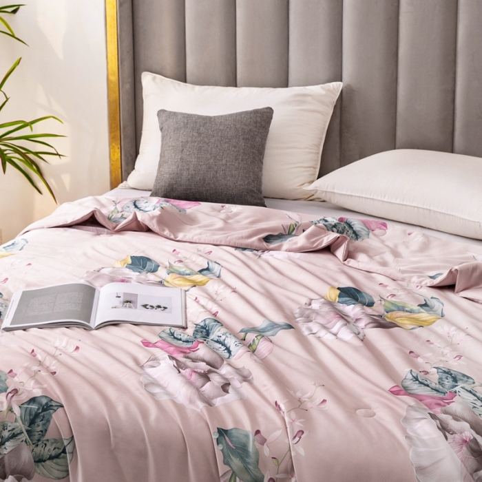 91家纺网 家纺一手货源 找家纺 娇逸 2021新款40天丝莫代尔镂空款夏凉被 半夏微澜