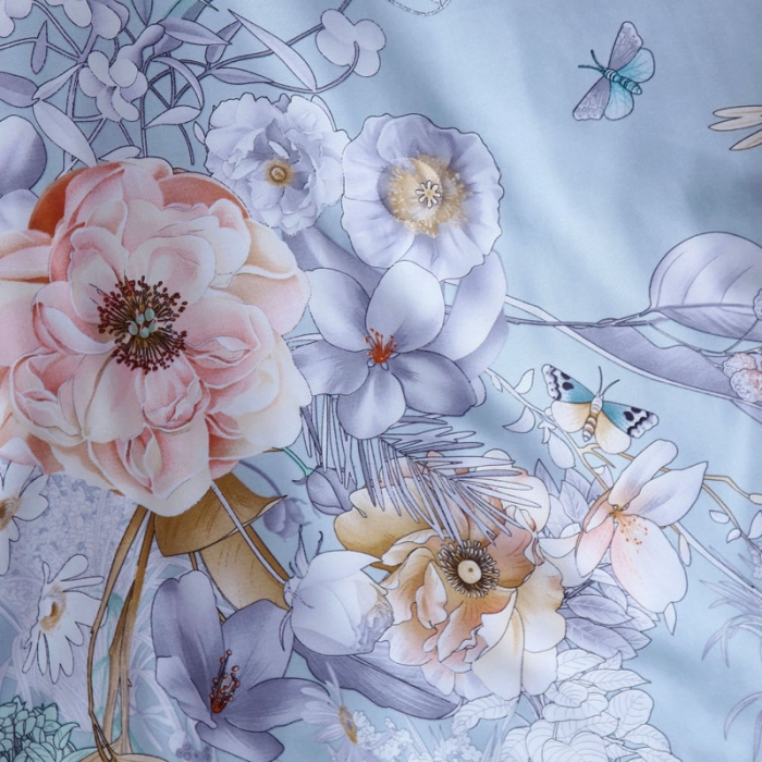 91家纺网 家纺一手货源 找家纺 娇逸 2021新款40天丝莫代尔镂空款夏凉被 蝶恋花