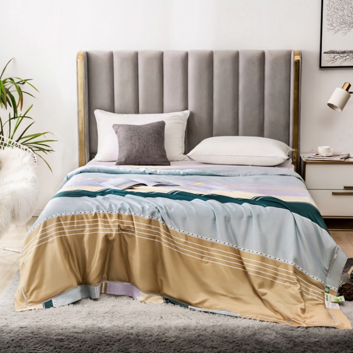 91家纺网 家纺一手货源 找家纺 娇逸 2021新款40天丝莫代尔镂空款夏凉被 赛邦