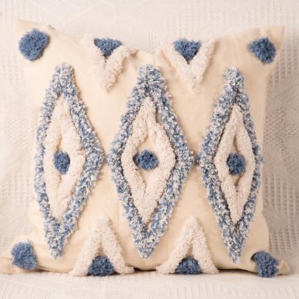 91家纺网 家纺一手货源 找家纺 （总） 恋佳 2020新款全棉簇绒绣抱枕套