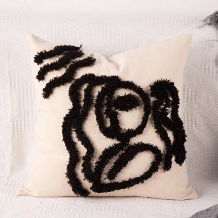 91家纺网 家纺一手货源 找家纺 （总） 恋佳 2020新款全棉簇绒绣抱枕套