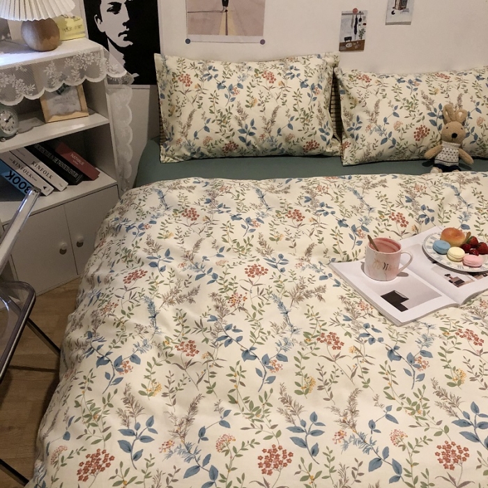 91家纺网 家纺一手货源 找家纺 HL原创 2021新款13372全棉四件套 春意黯然