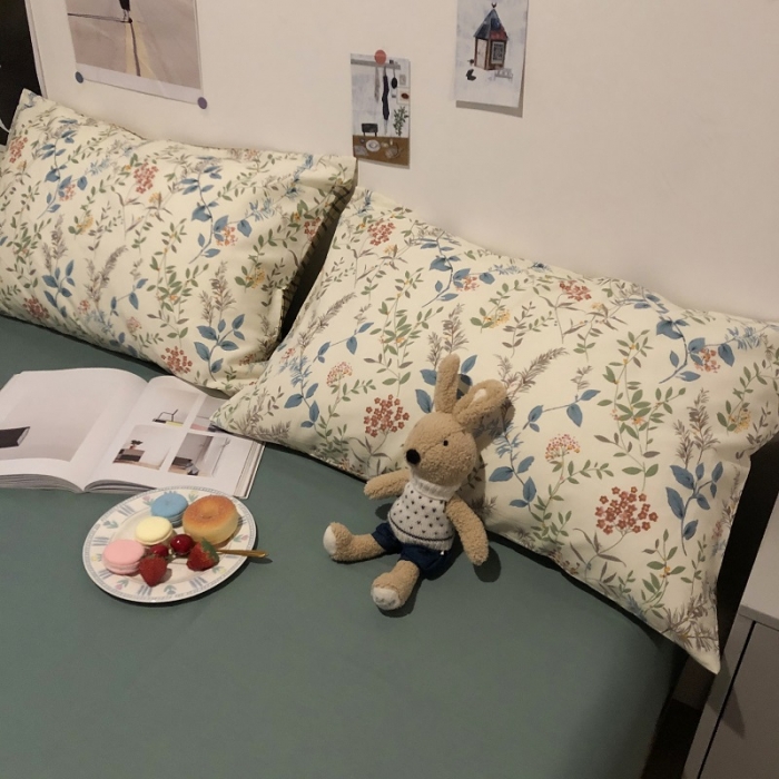 91家纺网 家纺一手货源 找家纺 HL原创 2021新款13372全棉四件套 春意黯然