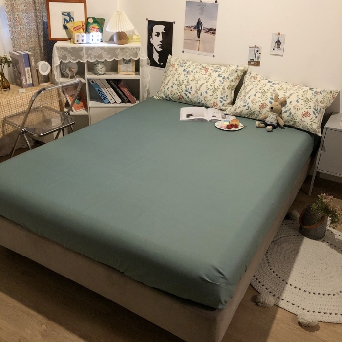 91家纺网 家纺一手货源 找家纺 HL原创 2021新款13372全棉四件套 春意黯然