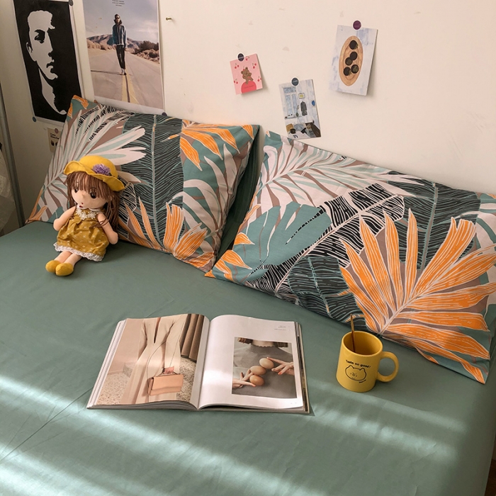 91家纺网 家纺一手货源 找家纺 HL原创 2021新款13372全棉四件套 婀娜多姿