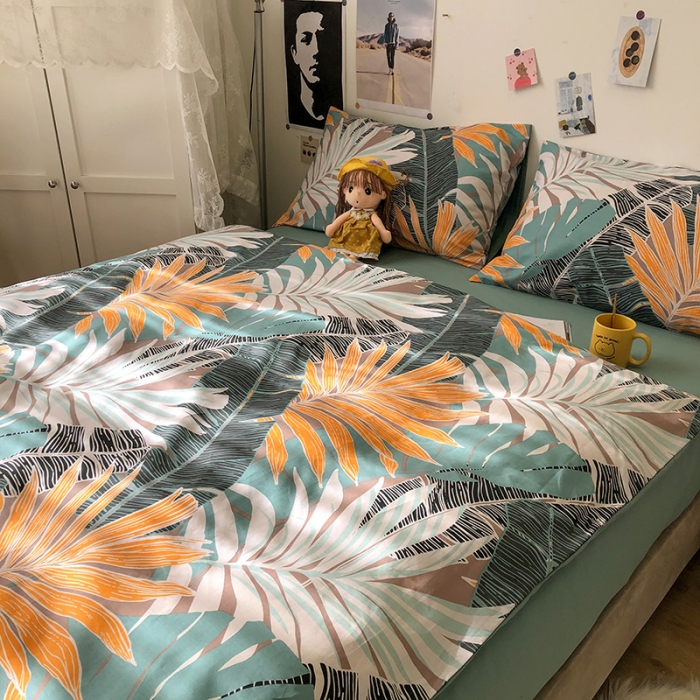 91家纺网 家纺一手货源 找家纺 HL原创 2021新款13372全棉四件套 婀娜多姿