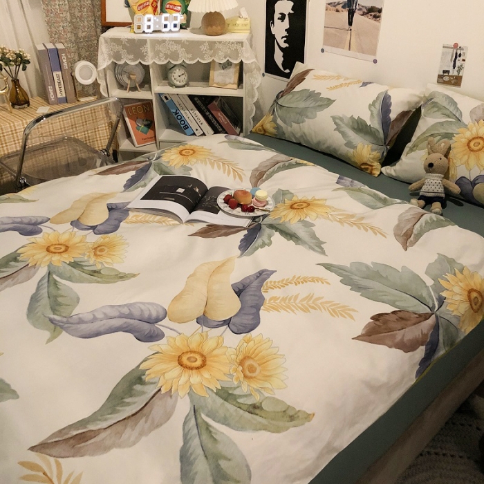 91家纺网 家纺一手货源 找家纺 HL原创 2021新款13372全棉四件套 海岛之恋