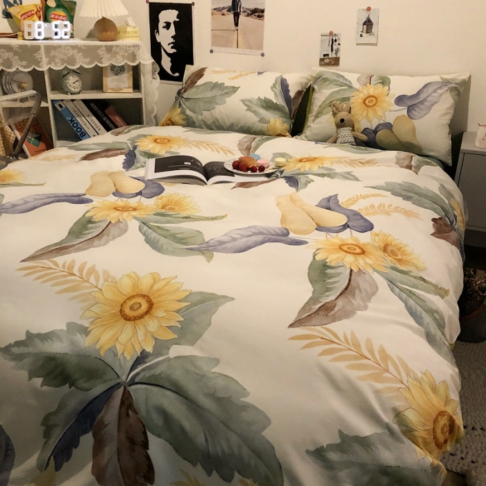 91家纺网 家纺一手货源 找家纺 HL原创 2021新款13372全棉四件套 海岛之恋