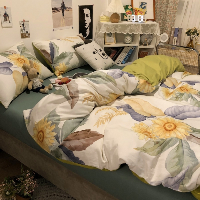 91家纺网 家纺一手货源 找家纺 HL原创 2021新款13372全棉四件套 海岛之恋