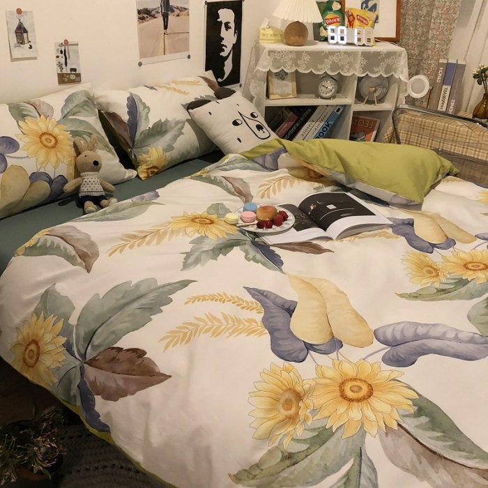 91家纺网 家纺一手货源 找家纺 HL原创 2021新款13372全棉四件套 海岛之恋