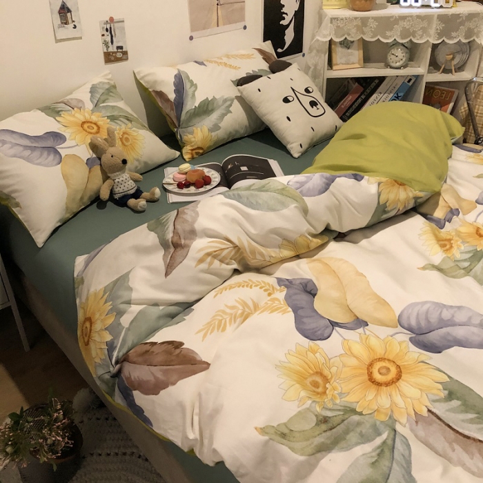 91家纺网 家纺一手货源 找家纺 HL原创 2021新款13372全棉四件套 海岛之恋